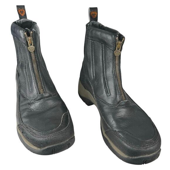 Ariat Women’s Telluride Zip H2O Black Leather Zip Paddock Boot Size US 8.5 - Picture 5 of 11